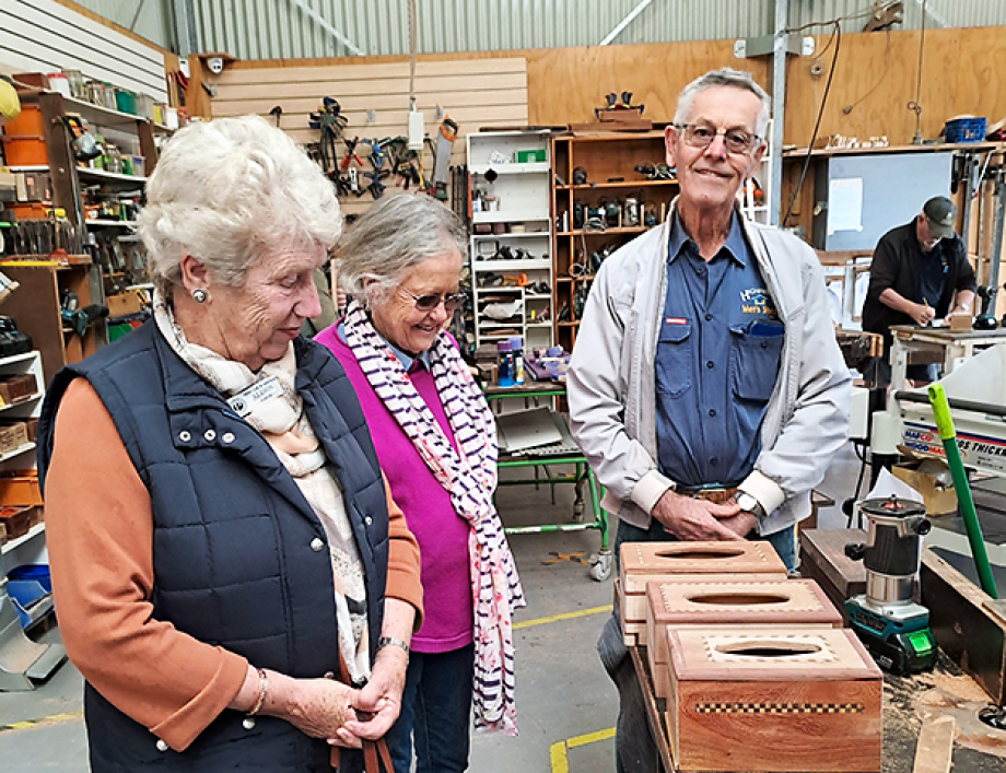 Highfields visit to local Mens' Shed